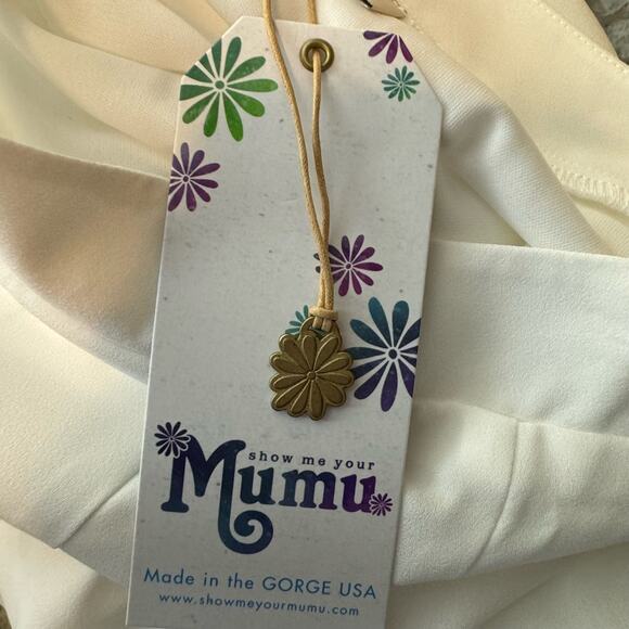 Show Me Your Mumu Princess Ariel Ballgown in Ivory Crisp NWT Size 2XS - Picture 8 of 10